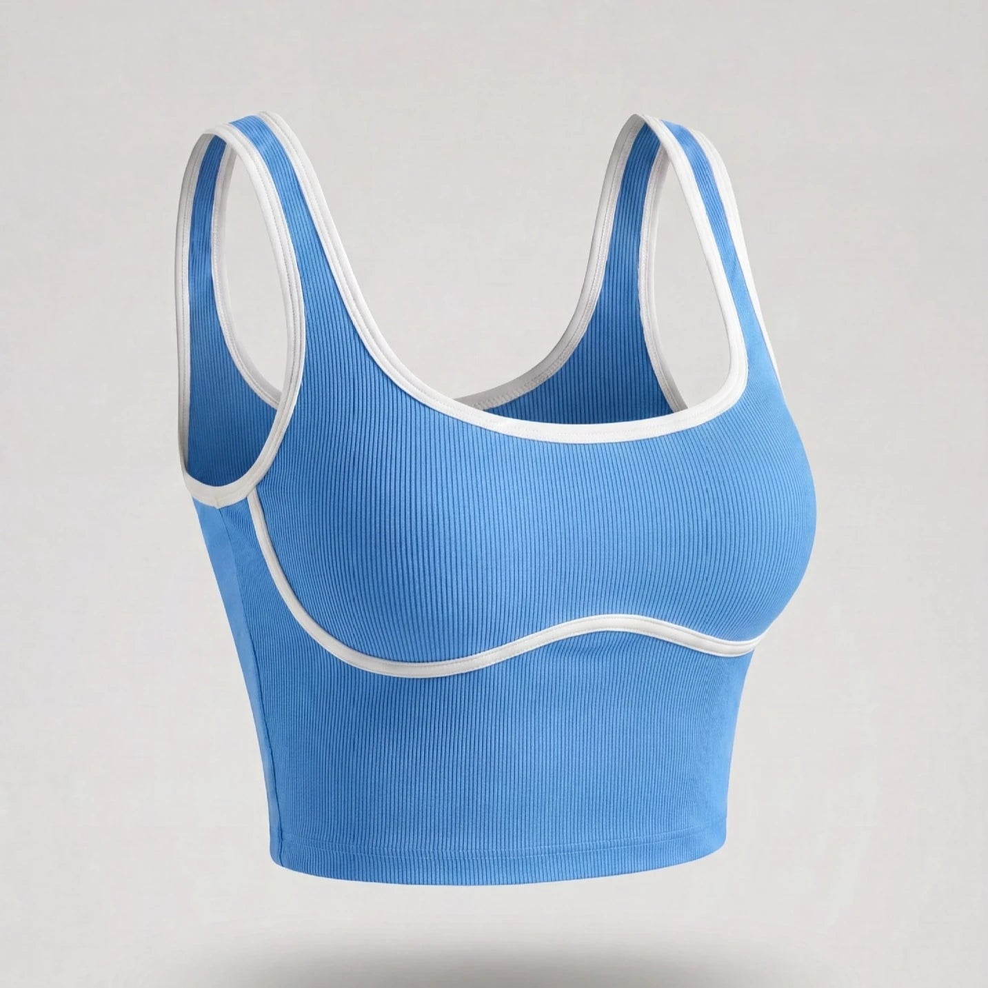 Apex Ritual – Color Blocking Sports Vest Women – No-Wire Push Up Fitness Bra