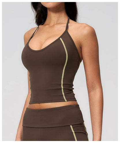 Apex Ritual – High Elastic Yoga Tank Top Women – Sports Vest Quick-Dry Workout Slim Gym Bra