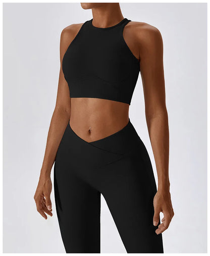 APEX RITUAL Women's High-Impact Sports Bra – Seamless Shockproof Support