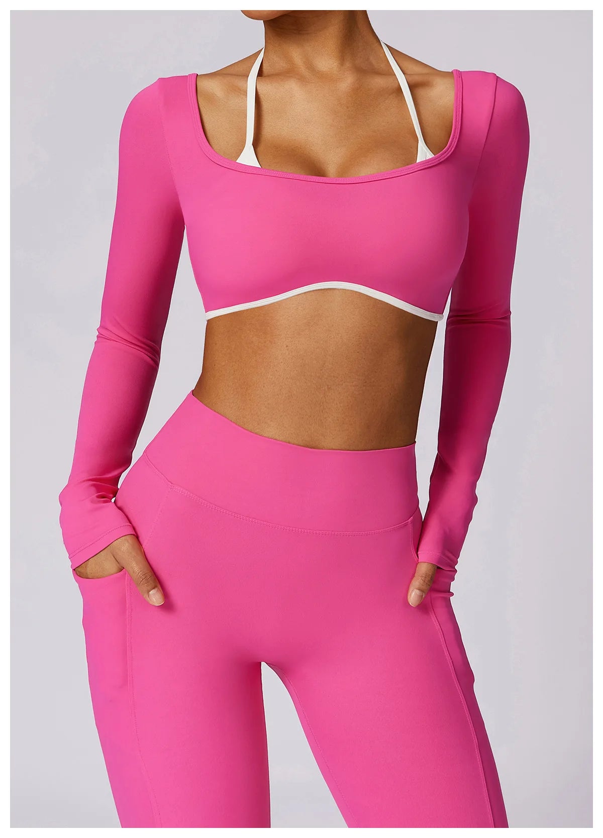 Apex Ritual Women's Backless Long-Sleeve Yoga Top – Quick-Dry Training Shirt
