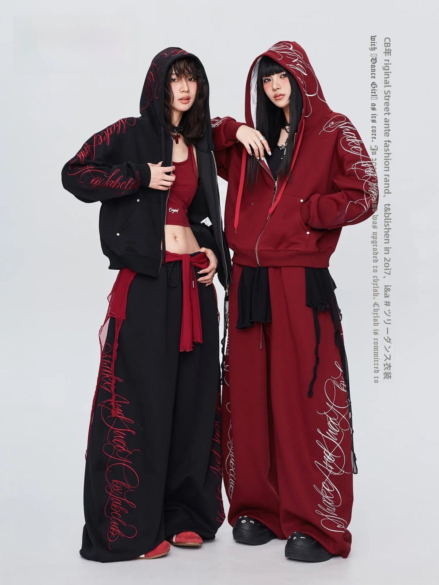 Apex Ritual – Gothic Thorn Body Set – Heavy Duty Hoodie & Sport Pants Women