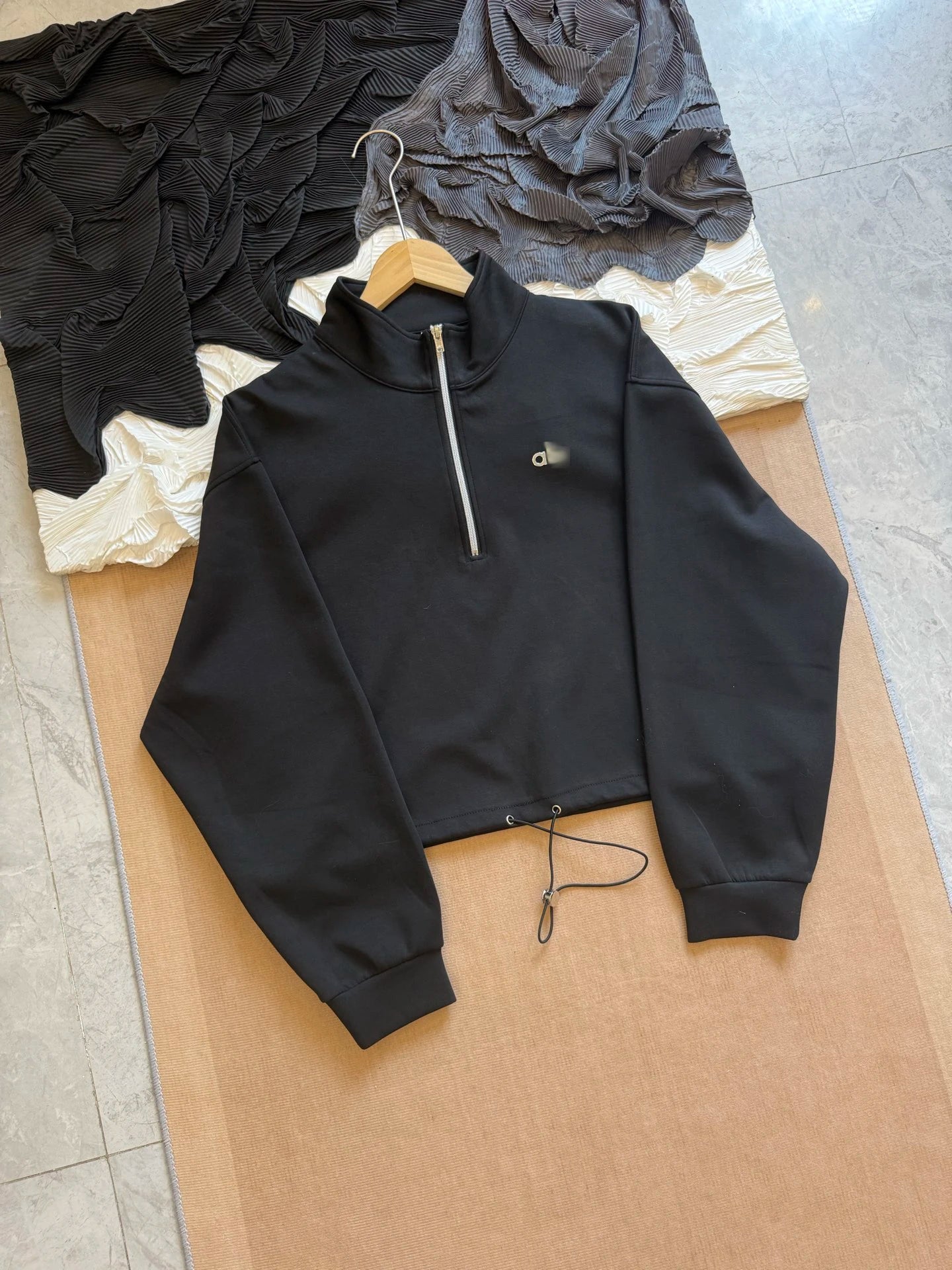 Apex Ritual – American Style Half Zipper Stand Collar Jacket Women – Yoga Running Set Long Sleeve