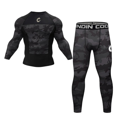 Apex Ritual – Black No Gi BJJ Jiu Jitsu T-Shirt & MMA Shorts Set – Rashguard & Compression Wear