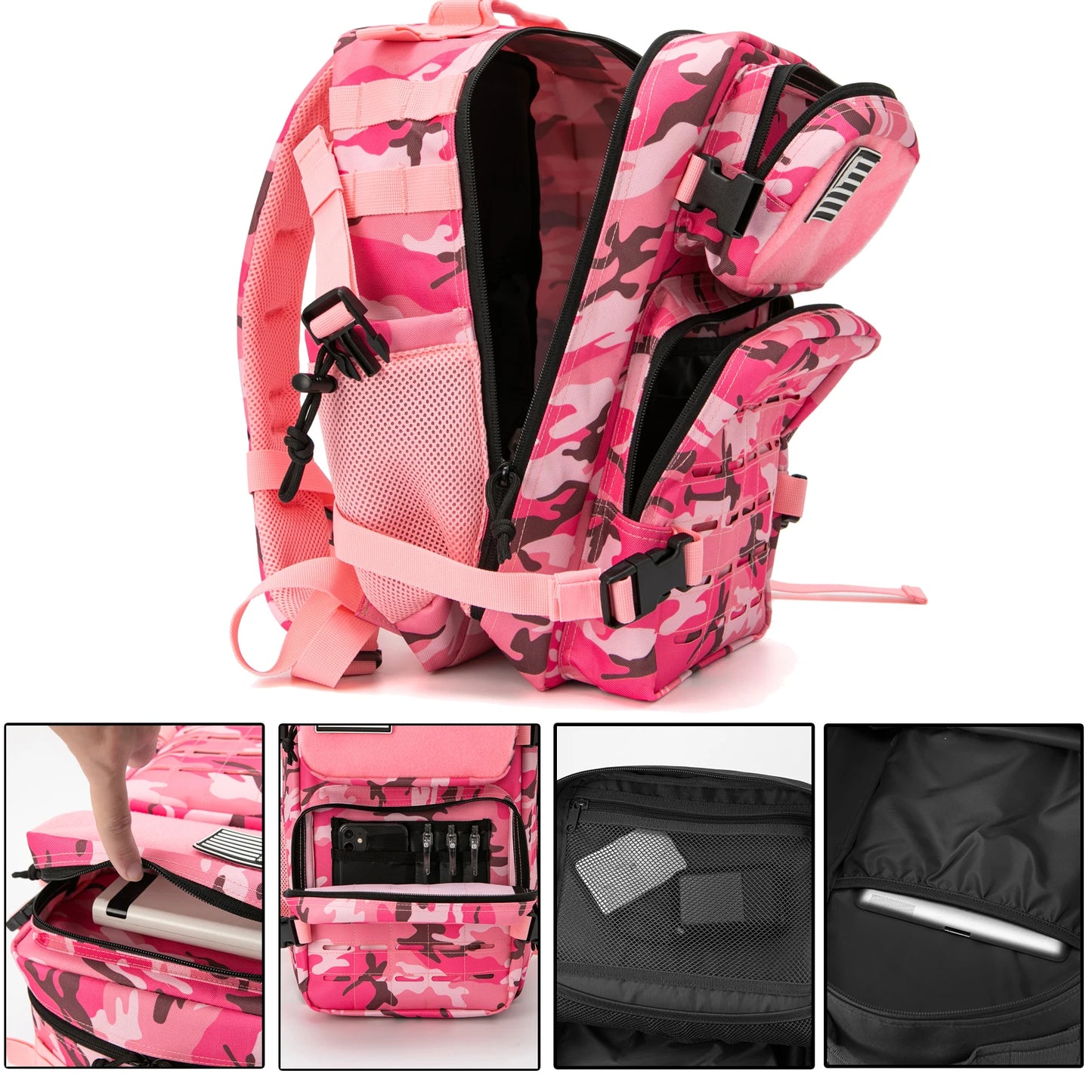 Apex Ritual – Tactical Molle Backpack 25L/45L – Military-Style Gym & Outdoor Hiking Rucksack