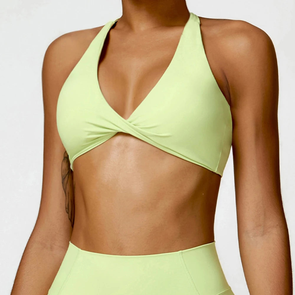 Apex Ritual – Women Sexy Back Gym Running Push Up Yoga Sports Bra – Triangle Cup Underwear