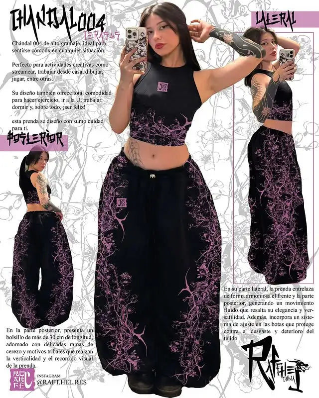 Apex Ritual Y2K Streetwear Joggers – Loose-Fit Wide-Leg Training Pants