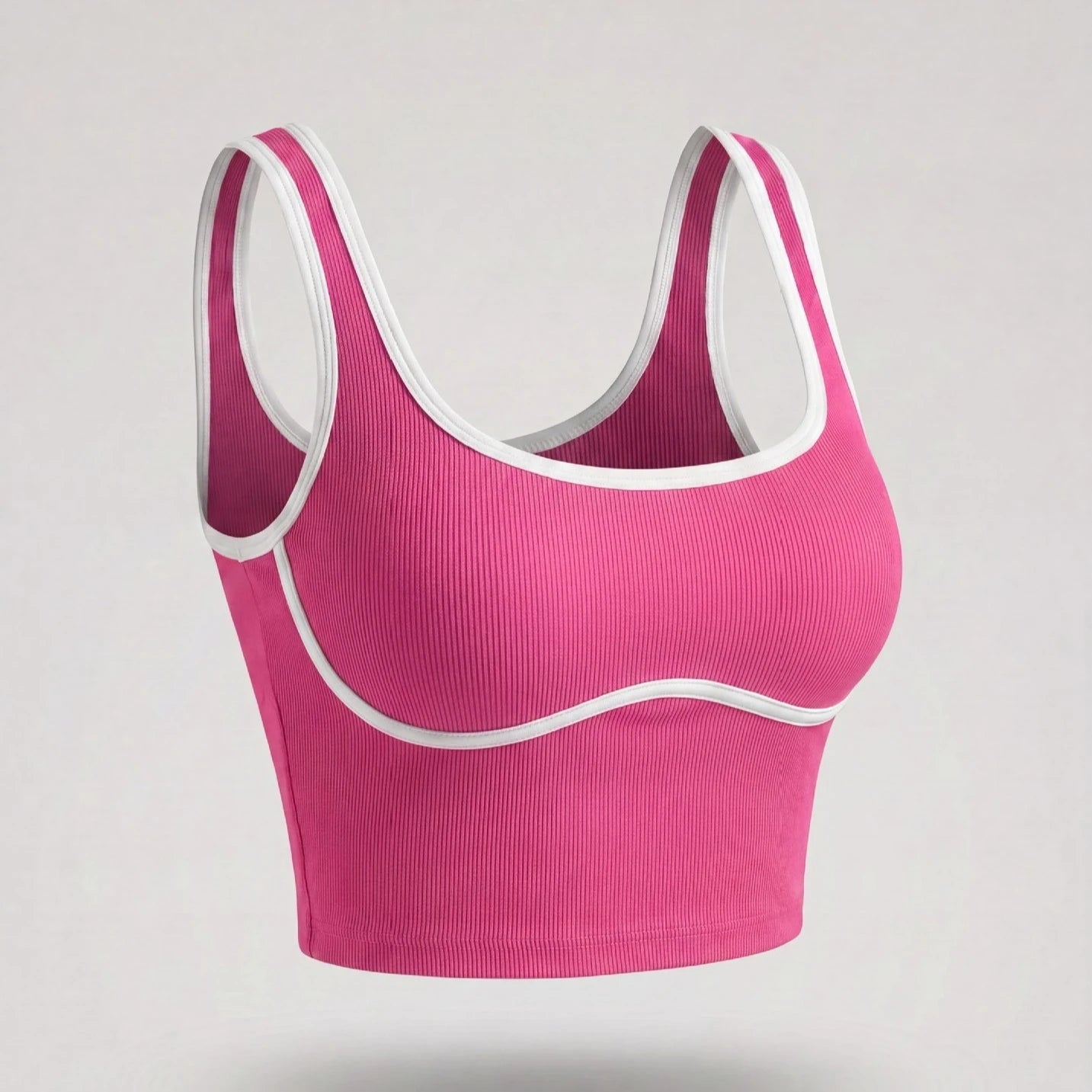Apex Ritual – Color Blocking Sports Vest Women – No-Wire Push Up Fitness Bra