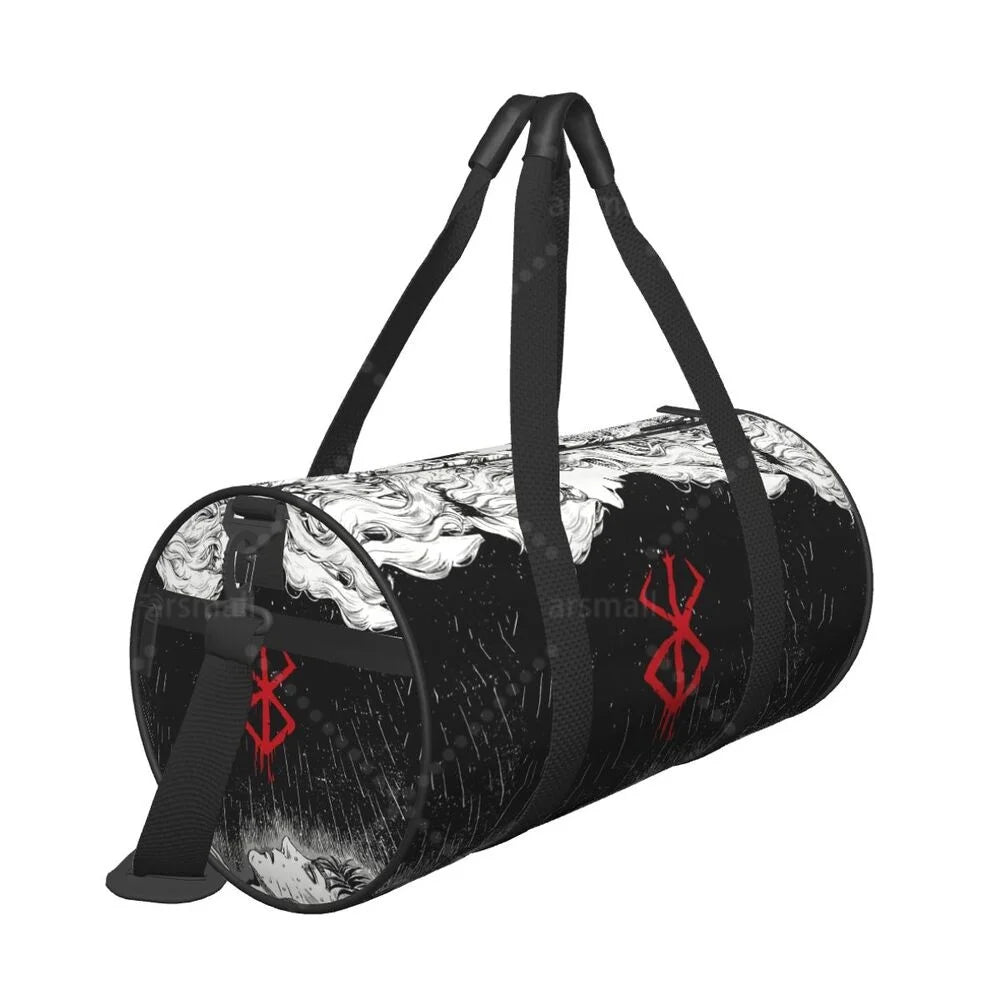 Apex Ritual – Anime Print Round Duffel Bag – Durable Outdoor Yoga Fitness & Travel Duffle Bag