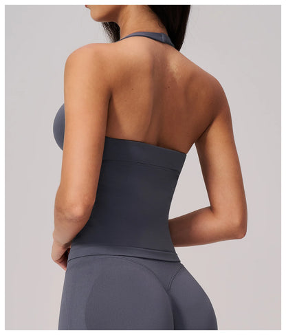 Apex Ritual – Summer Seamless Yoga Bras Women – Fitness Halter Sports Bra Gym Crop Top Shockproof