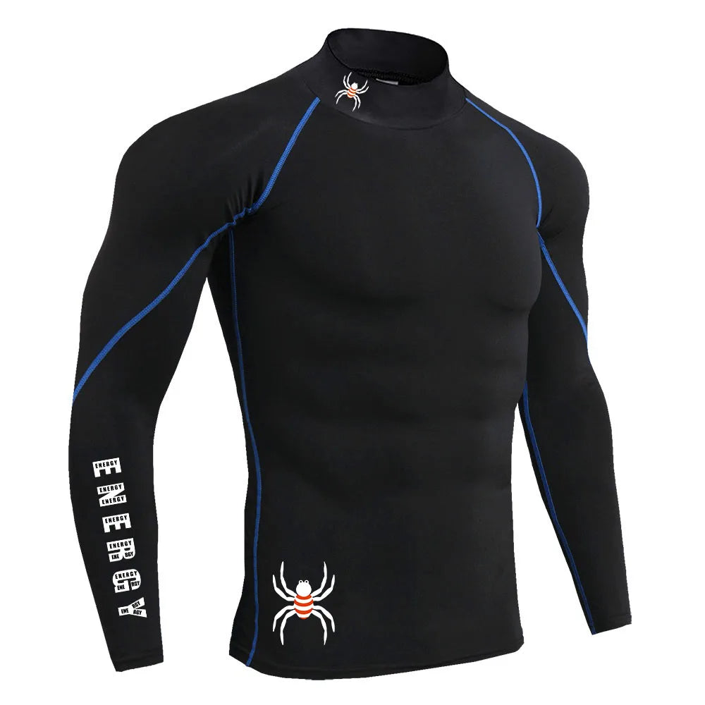 Apex Ritual – Men's Long Sleeve Compression Running T-Shirt – Quick-Dry Bodybuilding Fitness Top