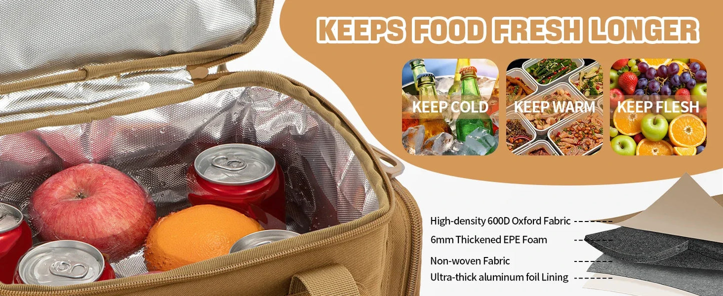 Apex Ritual 18L Insulated Cooler Bag – Leakproof Meal-Prep & Lunch Bag