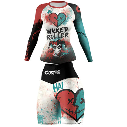 Apex Ritual – Women's Boxing Leggings & Rashguard Set – No-Gi BJJ Muay Thai Martial Arts Compression