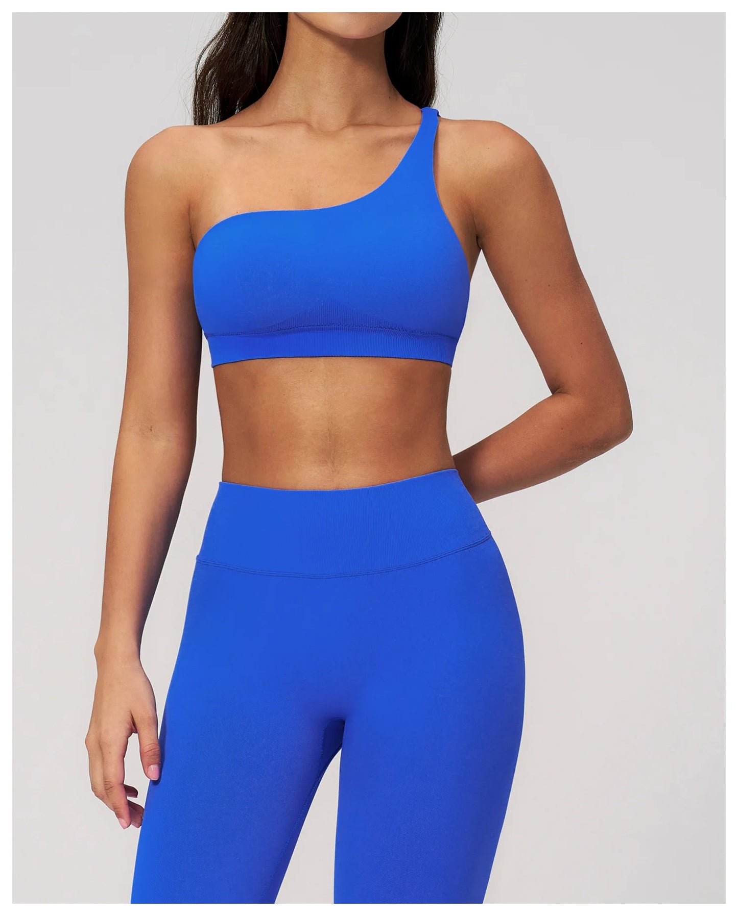 Apex Ritual – Seamless Sport Bra Women – Breathable Shockproof Oblique Shoulder Yoga Bra Sportswear