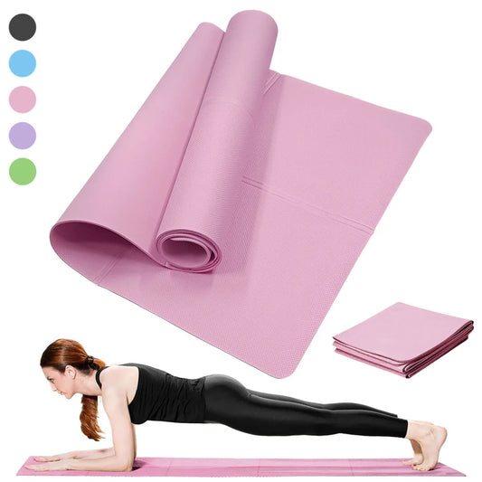 Apex Ritual – Yoga Mat Pilates Fitness Mat 3/4/6mm – Non-Slip Thick Exercise Cushion for Gym & Training