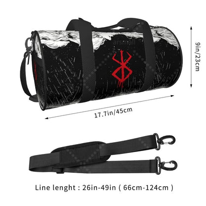 Apex Ritual – Anime Print Round Duffel Bag – Durable Outdoor Yoga Fitness & Travel Duffle Bag