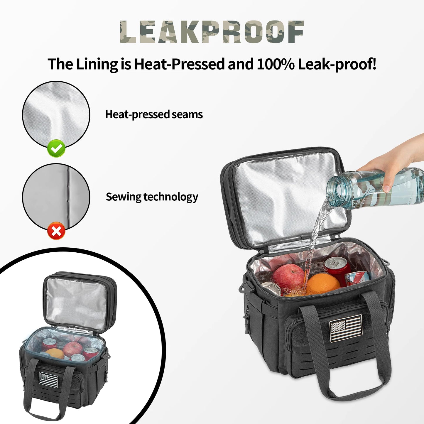 Apex Ritual 18L Insulated Cooler Bag – Leakproof Meal-Prep & Lunch Bag