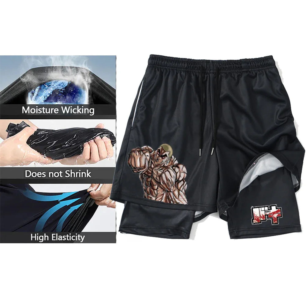 Apex Ritual Men's Compression Set – 3D Print Rash Guard Top & Shorts