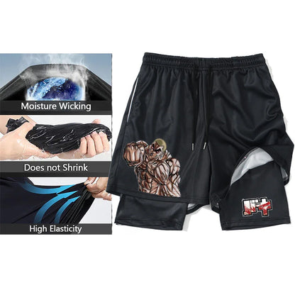 Apex Ritual Men's Compression Set – 3D Print Rash Guard Top & Shorts