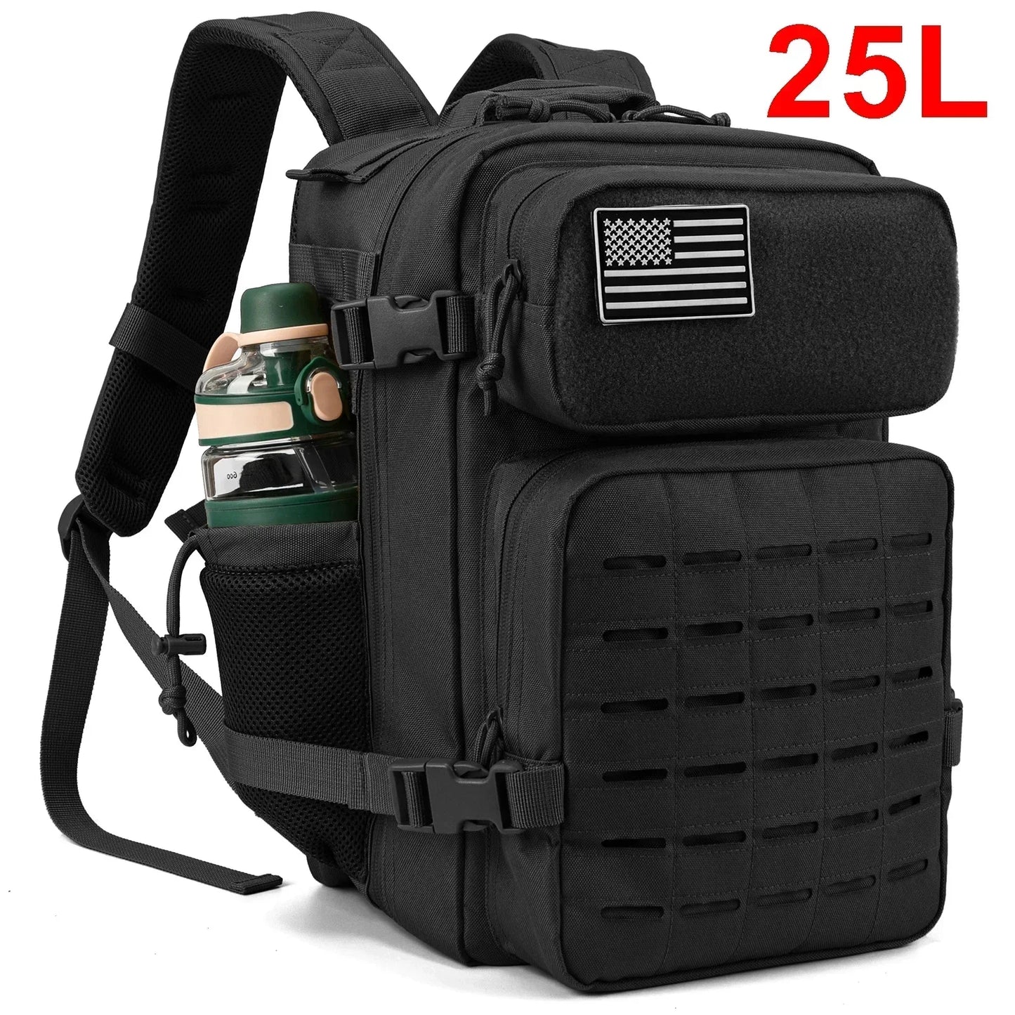 Apex Ritual – Tactical Molle Backpack 25L/45L – Military-Style Gym & Outdoor Hiking Rucksack