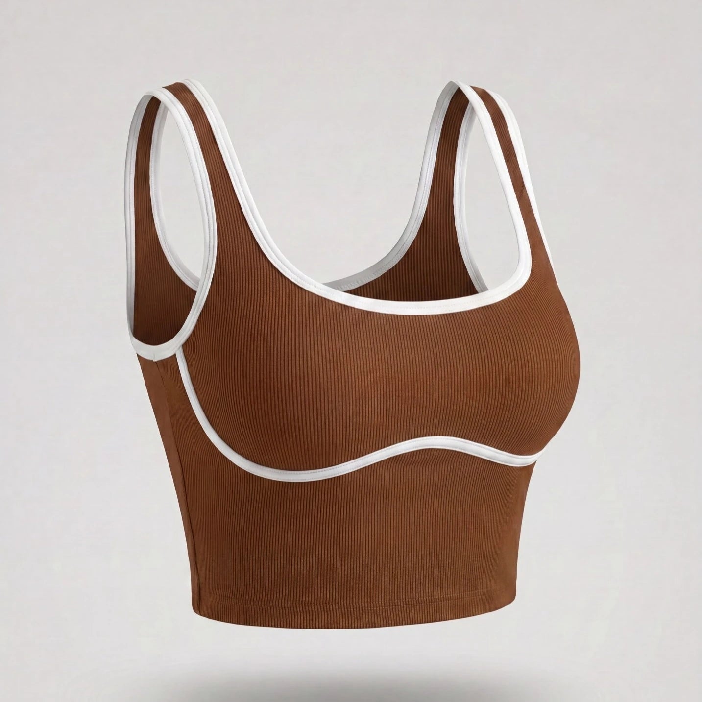 Apex Ritual – Color Blocking Sports Vest Women – No-Wire Push Up Fitness Bra