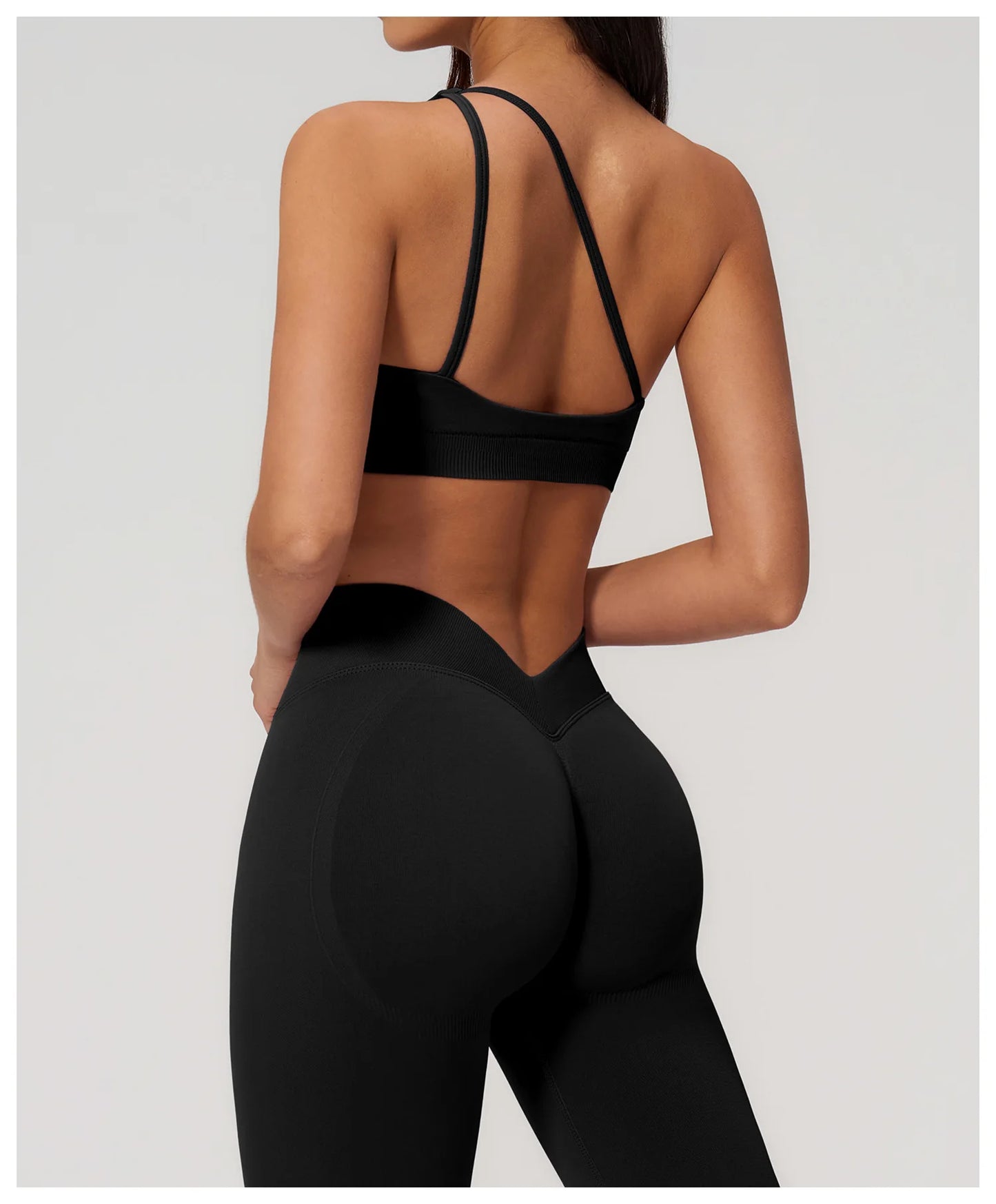 Apex Ritual – Seamless Sport Bra Women – Breathable Shockproof Oblique Shoulder Yoga Bra Sportswear
