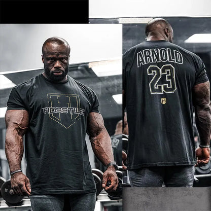 Apex Ritual – Men's Classic Graphic Gym Tee – Loose Fit Cotton T-Shirt