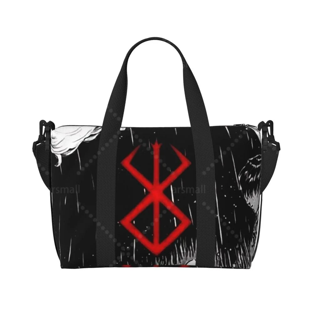 Apex Ritual – Anime Print Travel Tote Bag – Waterproof Multipurpose Gym & Fitness Weekender Bag