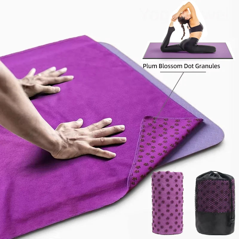 Apex Ritual Hot Yoga Towel – Non-Slip Sweat-Absorbent Mat Towel