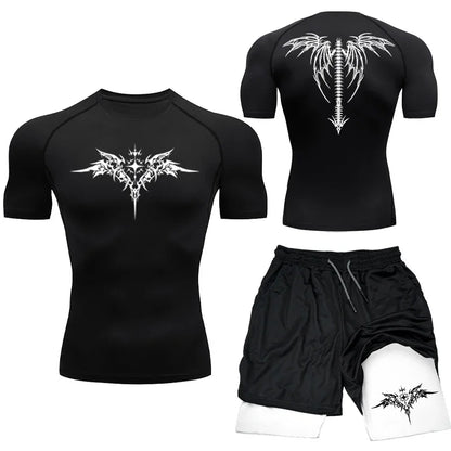 Apex Ritual MMA Compression Set – Quick-Dry Rashguard & Shorts for Combat Training