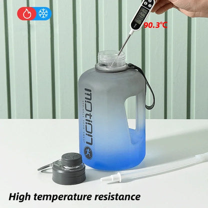 Apex Ritual – 2L Sports Water Bottle with Straw – Large Capacity Fitness Drinking Bottle with Scale