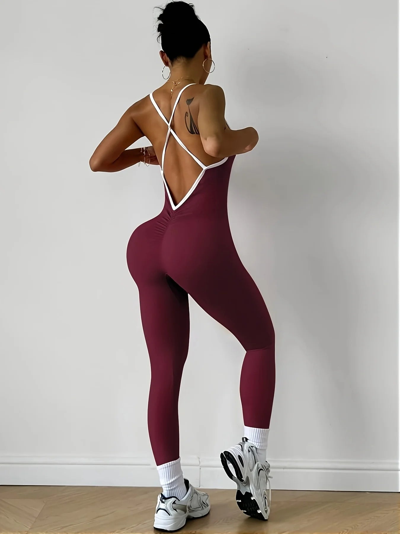 Apex Ritual – Women's One-Piece Sports Romper – Running & Gym Workout Jumpsuit