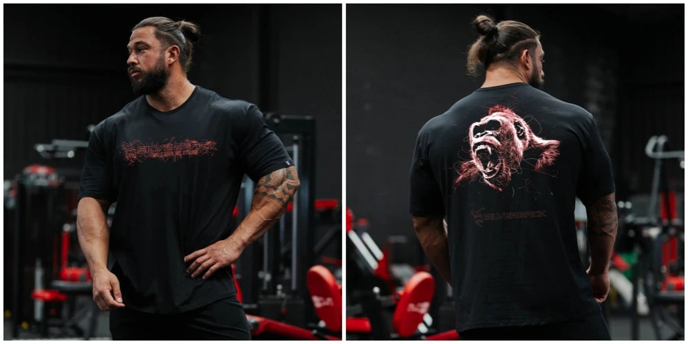 Apex Ritual – Oversized Gym T-Shirt – Loose Breathable Bodybuilding Fitness Tee