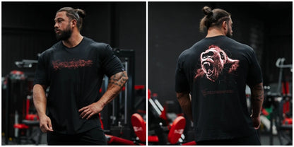 Apex Ritual – Oversized Gym T-Shirt – Loose Breathable Bodybuilding Fitness Tee