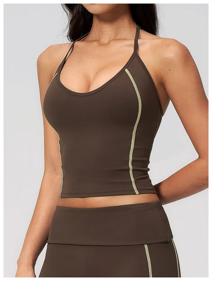 Apex Ritual – High Elastic Yoga Tank Top Women – Sports Vest Quick-Dry Workout Slim Gym Bra