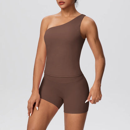 Apex Ritual Women's 2-Piece Sports Set – Push-Up Bra & Shorts