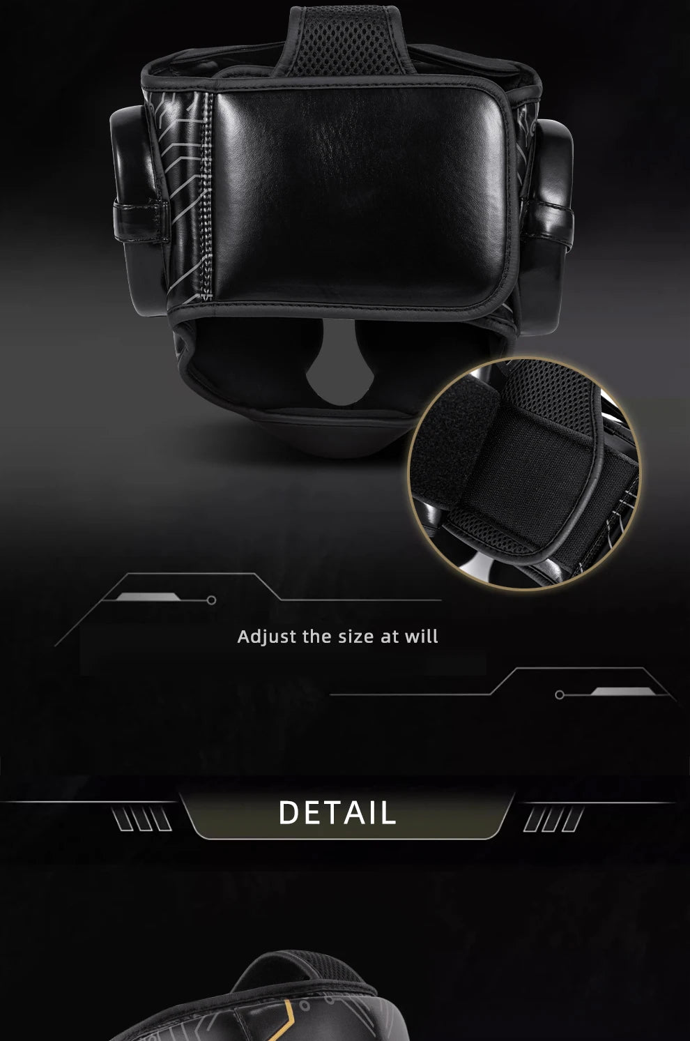 Apex Ritual – Full-Coverage MMA Boxing Helmet – Leather Head Guard for Muay Thai & Kickboxing