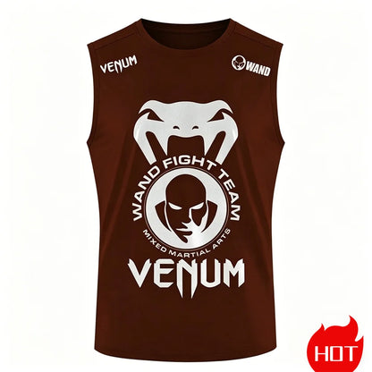Apex Ritual – Men's 3D Snakehead Fitness Tank Top – Breathable Oversized Sleeveless Graphic Shirt