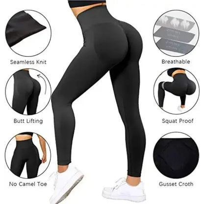 Apex Ritual – Women's Seamless High-Waist Training Leggings – Elastic Compression Fit