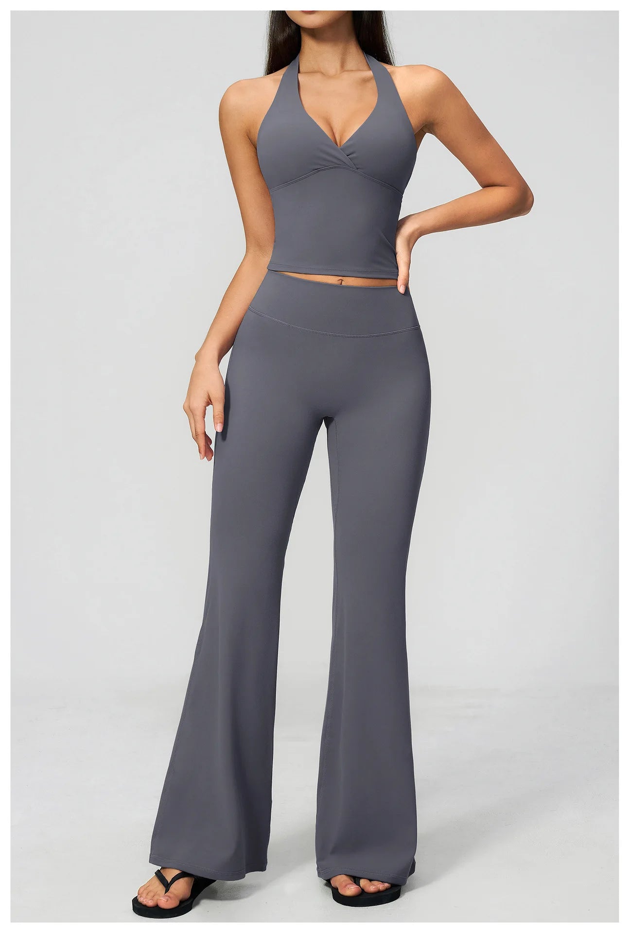 Apex Ritual – Yoga Set 2PCS Women – Gym Legging Fitness Bra Crop Top Long Sleeve Sports Suits