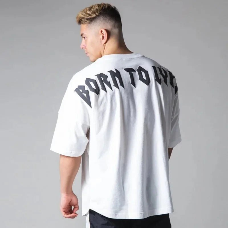 Apex Ritual – メンズ ゆったりフィット サマー スポーツ Tシャツ – フィットネス バスケットボール 半袖 韓国スタイル