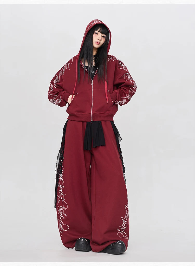 Apex Ritual – Gothic Thorn Body Set – Heavy Duty Hoodie & Sport Pants Women