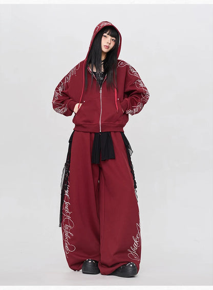 Apex Ritual – Gothic Thorn Body Set – Heavy Duty Hoodie & Sport Pants Women