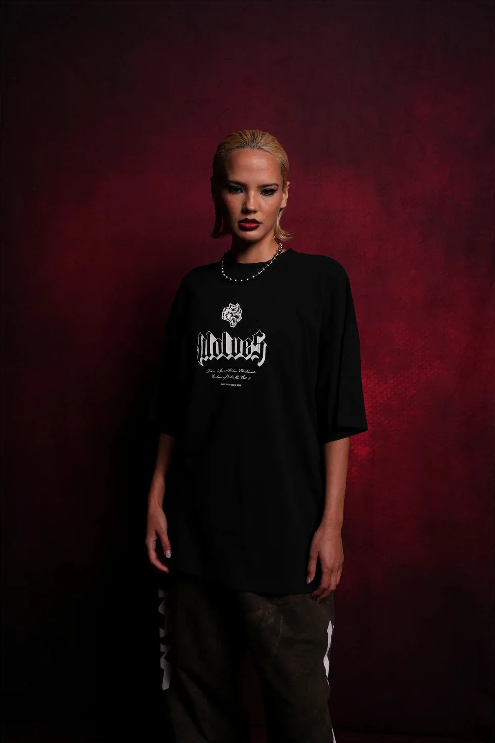 Apex Ritual – EINHERJAR Side By Side Oversized Tee – Y2K Gothic Hip Hop Couple T-Shirt