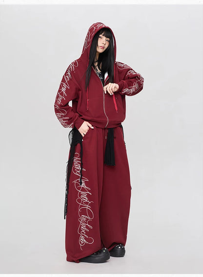 Apex Ritual – Gothic Thorn Body Set – Heavy Duty Hoodie & Sport Pants Women