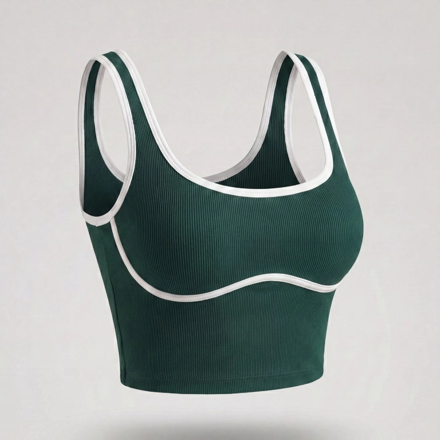 Apex Ritual – Color Blocking Sports Vest Women – No-Wire Push Up Fitness Bra