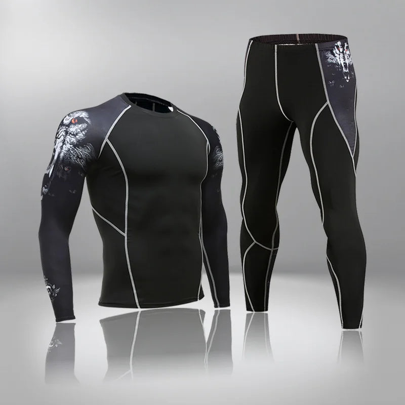 Apex Ritual – Men's Thermal Underwear Sets Compression Sport Suit – Quick Drying Long Johns