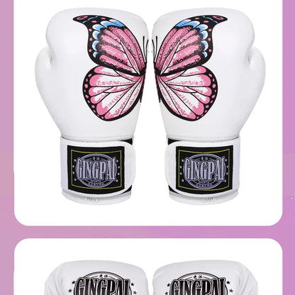 Apex Ritual – Women's 6-12oz Pink Butterfly Boxing Gloves – Muay Thai, MMA & Kickboxing Training