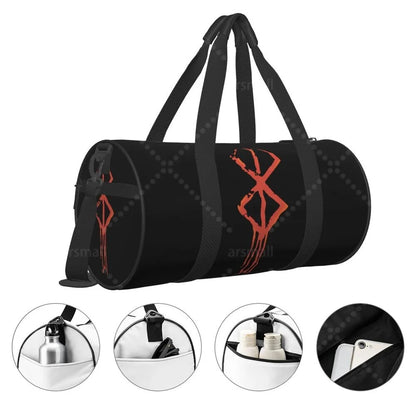 Apex Ritual – Anime Print Round Duffel Bag – Durable Outdoor Yoga Fitness & Travel Duffle Bag