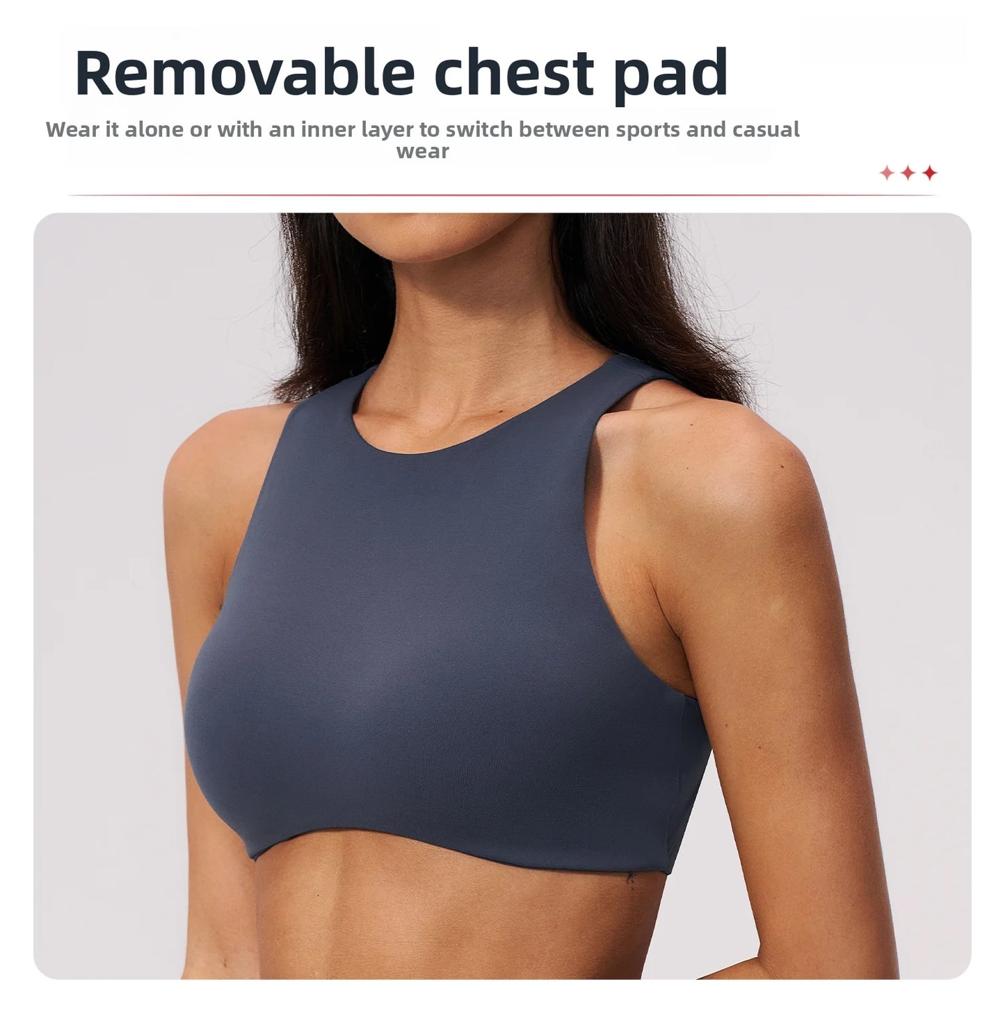 Apex Ritual – Hollow Back Sports Bra Women – Push Up Quick-Dry Fitness Yoga Underwear
