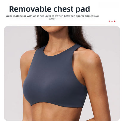 Apex Ritual – Hollow Back Sports Bra Women – Push Up Quick-Dry Fitness Yoga Underwear